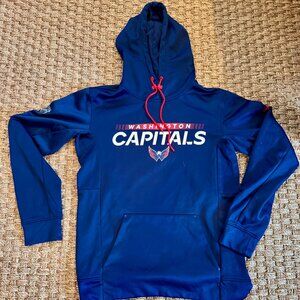 Men's Washington Capitals Fanatics Navy Authentic Pro Rink Fleece Hoodie Sz M